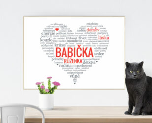 dárek pro babičku v rámečku