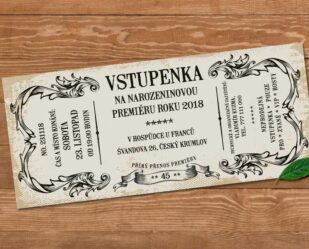 Retro pozvánka na oslavu