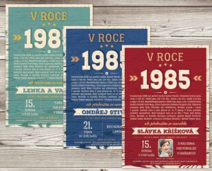 Narozeninová pozvánka 1985