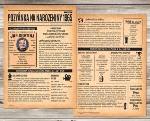 Pozvánka na narozeniny 1965