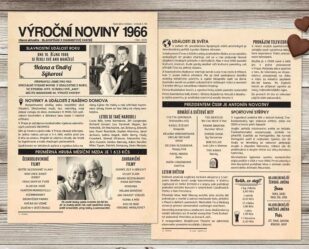 noviny k výročí svatby 1966 - diamantová svatba
